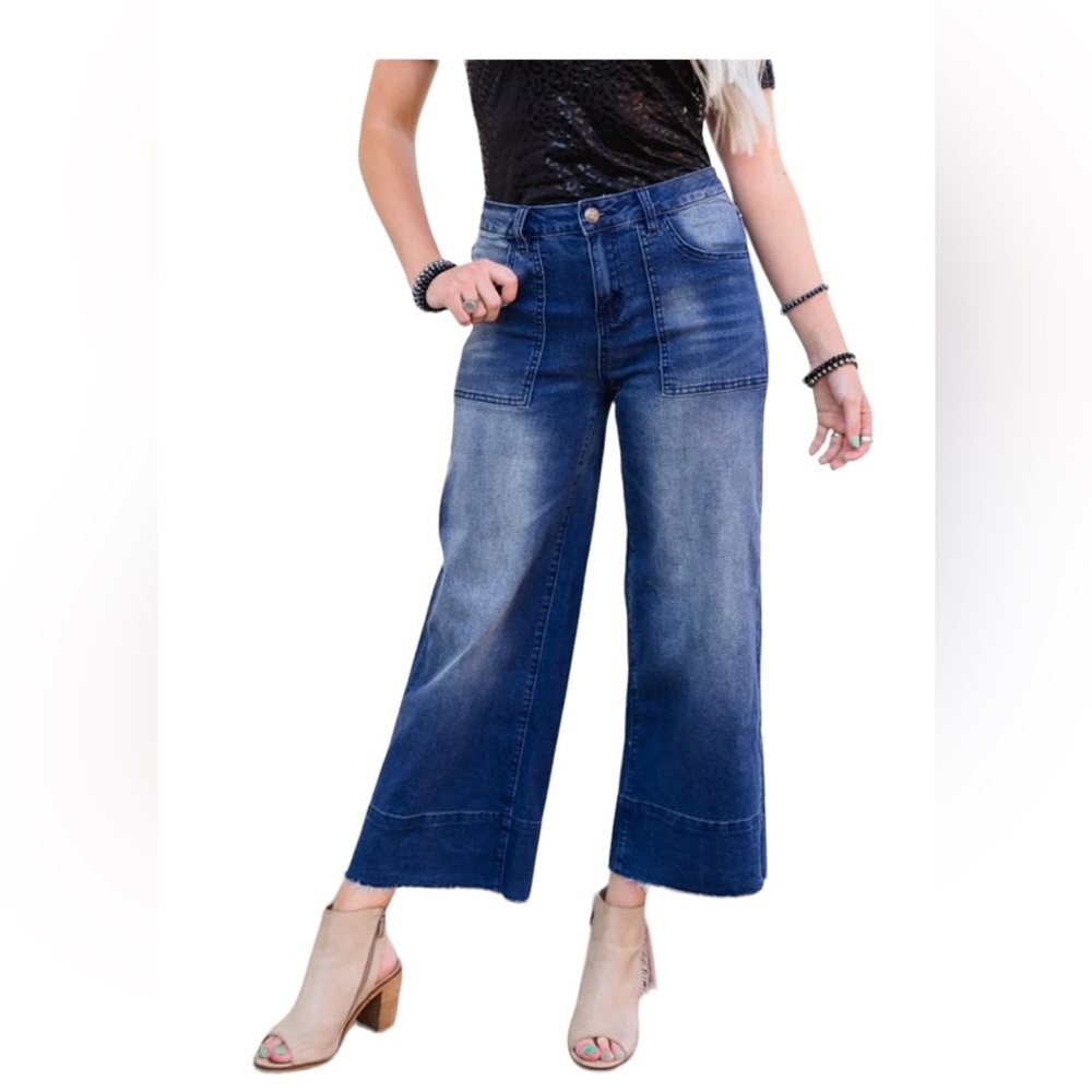 Crazy Train Women Size 13/30 Wide Jeans Western‎ Cowboy Carter